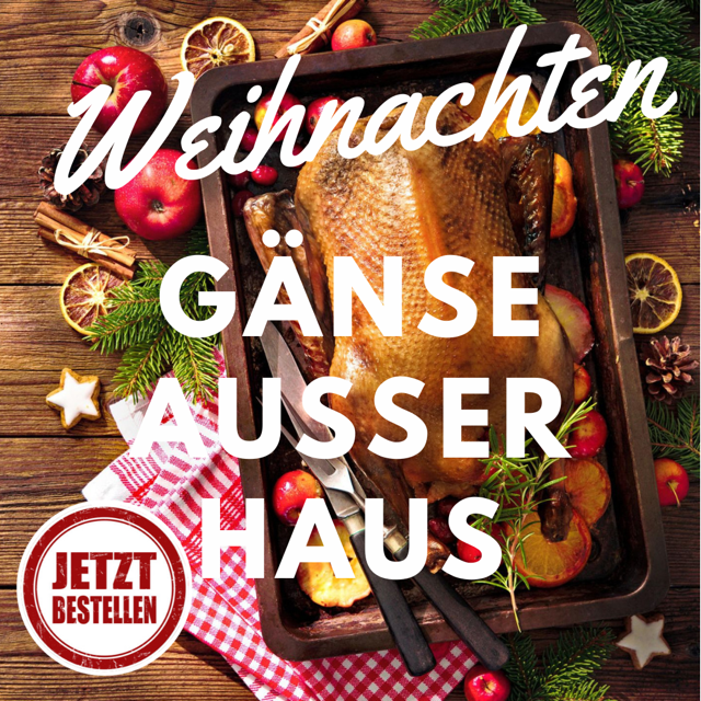 Weihnachten Gänse außer Haus